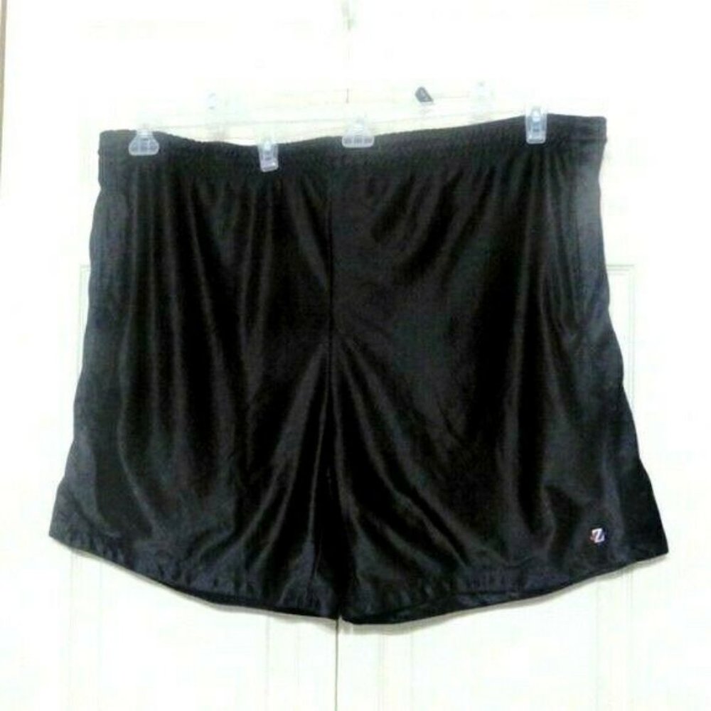 Z Brand Men's Black Shorts with Draw String 51" Elastic Waist Pockets (S004)
